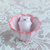 Maxbell Ceramic Tea Cup with Tea Pet Traditional for Teahouse Restaurant Living Room Style C