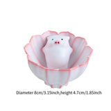 Maxbell Ceramic Tea Cup with Tea Pet Traditional for Teahouse Restaurant Living Room Style C