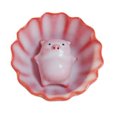 Maxbell Ceramic Tea Cup with Tea Pet Traditional for Teahouse Restaurant Living Room Style D