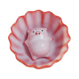 Maxbell Ceramic Tea Cup with Tea Pet Traditional for Teahouse Restaurant Living Room Style D