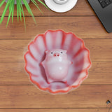 Maxbell Ceramic Tea Cup with Tea Pet Traditional for Teahouse Restaurant Living Room Style D