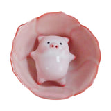 Maxbell Ceramic Tea Cup with Tea Pet Traditional for Teahouse Restaurant Living Room Style E