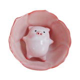 Maxbell Ceramic Tea Cup with Tea Pet Traditional for Teahouse Restaurant Living Room Style E