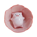 Maxbell Ceramic Tea Cup with Tea Pet Traditional for Teahouse Restaurant Living Room Style E