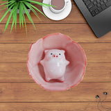 Maxbell Ceramic Tea Cup with Tea Pet Traditional for Teahouse Restaurant Living Room Style E