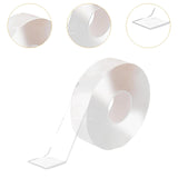 Maxbell Curtain Rod Tape Glide Clear Smooth Sliding Silent for Bedroom Home Bathroom