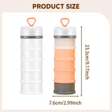 Maxbell 2 Pieces Protein Powder Containers Milk Powder Container for Office Exercise White and Pink