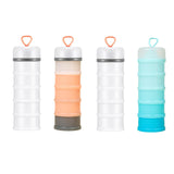 Maxbell 2 Pieces Protein Powder Containers Milk Powder Container for Office Exercise White and Pink