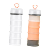 Maxbell 2 Pieces Protein Powder Containers Milk Powder Container for Office Exercise White and Pink