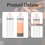 Maxbell 2 Pieces Protein Powder Containers Milk Powder Container for Office Exercise White and Pink