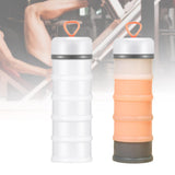 Maxbell 2 Pieces Protein Powder Containers Milk Powder Container for Office Exercise White and Pink