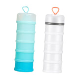 Maxbell 2 Pieces Protein Powder Containers Milk Powder Container for Office Exercise White and Blue