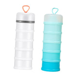 Maxbell 2 Pieces Protein Powder Containers Milk Powder Container for Office Exercise White and Blue