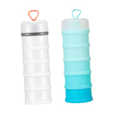 Maxbell 2 Pieces Protein Powder Containers Milk Powder Container for Office Exercise White and Blue