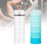 Maxbell 2 Pieces Protein Powder Containers Milk Powder Container for Office Exercise White and Blue