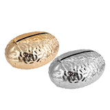 Maxbell Tissue Box Holder Egg Shaped Novelty Sturdy Stylish for Hotel Bathroom Decor Gold