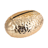 Maxbell Tissue Box Holder Egg Shaped Novelty Sturdy Stylish for Hotel Bathroom Decor Gold