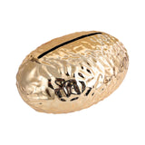 Maxbell Tissue Box Holder Egg Shaped Novelty Sturdy Stylish for Hotel Bathroom Decor Gold