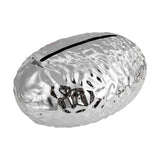 Maxbell Tissue Box Holder Egg Shaped Novelty Sturdy Stylish for Hotel Bathroom Decor Argent