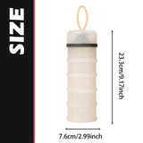 Maxbell Protein Container Multipurpose Snack Storage Box for School Workout Exercise white