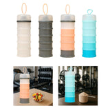 Maxbell Protein Container Multipurpose Snack Storage Box for School Workout Exercise white