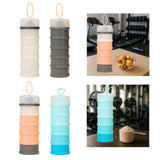 Maxbell Protein Container Multipurpose Snack Storage Box for School Workout Exercise white