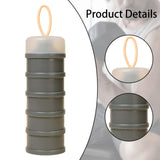 Maxbell Protein Container Multipurpose Snack Storage Box for School Workout Exercise gray