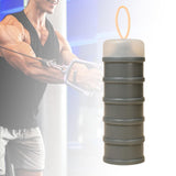 Maxbell Protein Container Multipurpose Snack Storage Box for School Workout Exercise gray