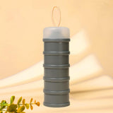 Maxbell Protein Container Multipurpose Snack Storage Box for School Workout Exercise gray