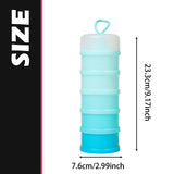 Maxbell Protein Container Multipurpose Snack Storage Box for School Workout Exercise blue