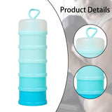 Maxbell Protein Container Multipurpose Snack Storage Box for School Workout Exercise blue