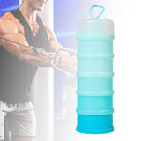 Maxbell Protein Container Multipurpose Snack Storage Box for School Workout Exercise blue