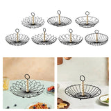 Maxbell Wire Fruit Basket with Handle Server Tabletop Fruit Vegetable Storage Basket A