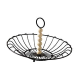 Maxbell Wire Fruit Basket with Handle Server Tabletop Fruit Vegetable Storage Basket B