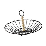 Maxbell Wire Fruit Basket with Handle Server Tabletop Fruit Vegetable Storage Basket B