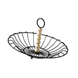 Maxbell Wire Fruit Basket with Handle Server Tabletop Fruit Vegetable Storage Basket B
