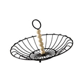 Maxbell Wire Fruit Basket with Handle Server Tabletop Fruit Vegetable Storage Basket B