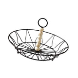 Maxbell Wire Fruit Basket with Handle Server Tabletop Fruit Vegetable Storage Basket C