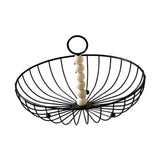 Maxbell Wire Fruit Basket with Handle Server Tabletop Fruit Vegetable Storage Basket G