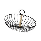 Maxbell Wire Fruit Basket with Handle Server Tabletop Fruit Vegetable Storage Basket G