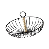 Maxbell Wire Fruit Basket with Handle Server Tabletop Fruit Vegetable Storage Basket G