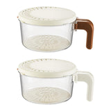 Maxbell Drain Basket Practical Fridge Storage Container for Strawberry Cherry Fruits White