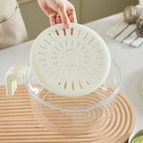 Maxbell Drain Basket Practical Fridge Storage Container for Strawberry Cherry Fruits White