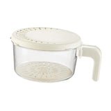 Maxbell Drain Basket Practical Fridge Storage Container for Strawberry Cherry Fruits White