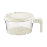 Maxbell Drain Basket Practical Fridge Storage Container for Strawberry Cherry Fruits White