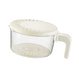 Maxbell Drain Basket Practical Fridge Storage Container for Strawberry Cherry Fruits White