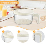 Maxbell Drain Basket Practical Fridge Storage Container for Strawberry Cherry Fruits White