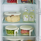Maxbell Drain Basket Practical Fridge Storage Container for Strawberry Cherry Fruits White