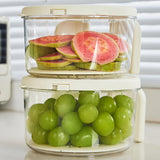 Maxbell Drain Basket Practical Fridge Storage Container for Strawberry Cherry Fruits White