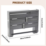 Maxbell Foil and Plastic Wrap Organizer Convenient Versatile with Paper Towel Holder